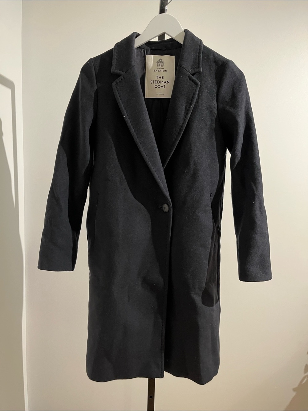 Babaton Black The Stedman Coat - Classic Tailored Overcoat
